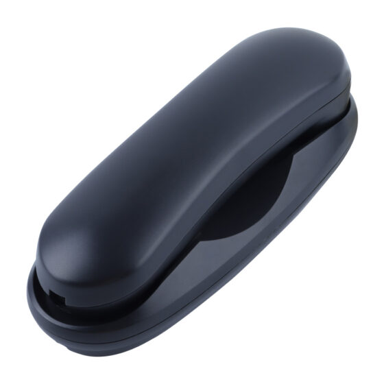 Black Hotel Telephone CT-163 with a sleek, wall-mounted design.