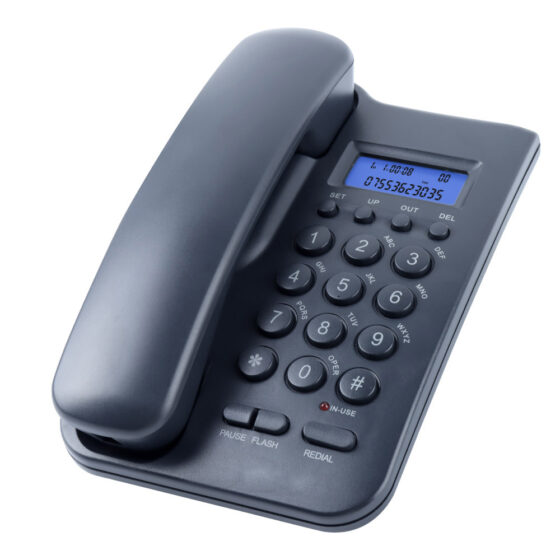 LCD display Caller ID Telephone CT-300, sleek design, ideal for office and home, hands-free function, clear sound quality