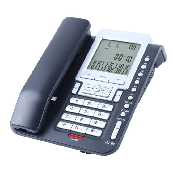 Caller ID Telephone CT-388 for home use, featuring a clear LCD display, call history tracking, and adjustable volume. Caller ID Telephone CT-388 for home use, featuring a clear LCD display, call history tracking, and adjustable volume.