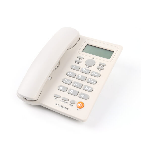 Hotel Room Corded Telephone with Caller ID, CT-525, wall-mountable, guest communication Hotel Room Corded Telephone with Caller ID, CT-525, wall-mountable, guest communication