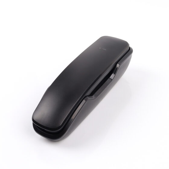 Wall Mount Telephone with Trimline Design, Wired Connection, Black Color