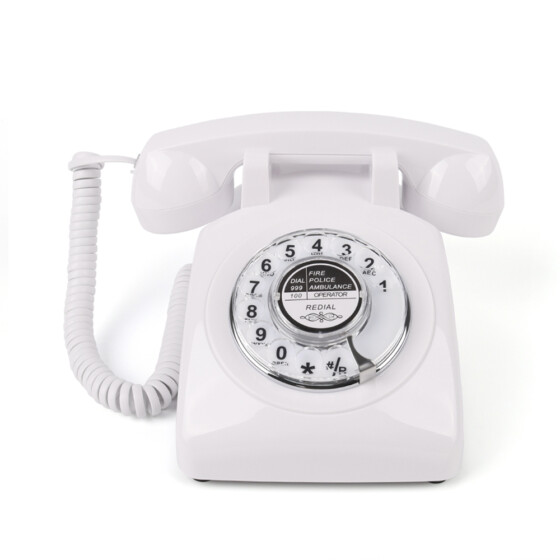 Retro American Rotary Telephone with vintage black design – model CT-8019