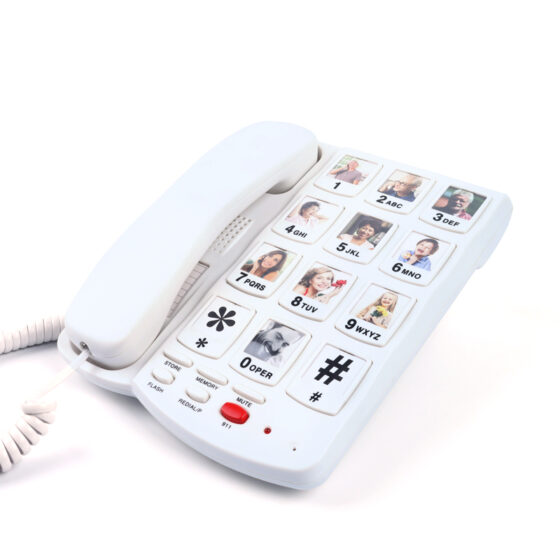 CT-258 big button Telephone, memory keys, photo dialing. CT-258 big button Telephone, memory keys, photo dialing.