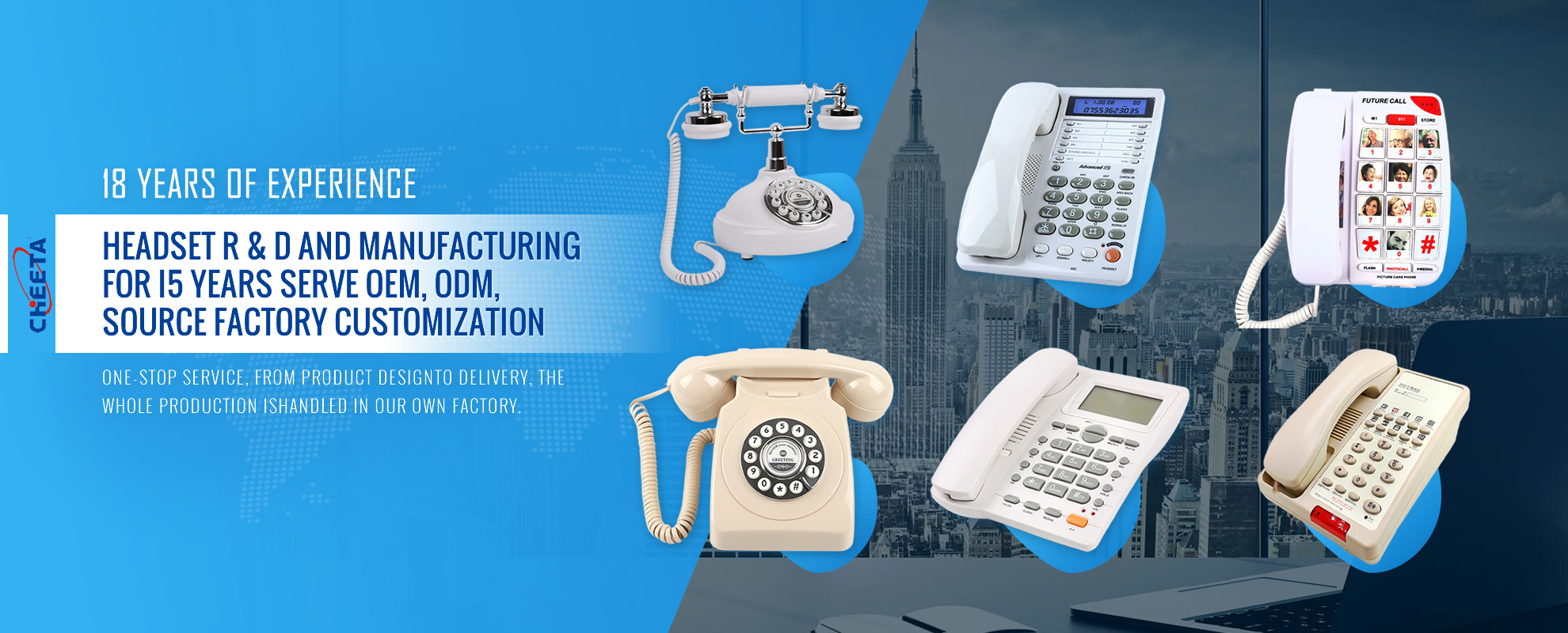 OEM ODM Telephone Manufacturer with 18 Years Experience