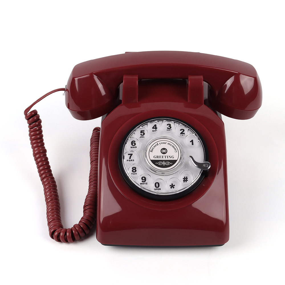 Teléfono de audio giratorio americano vintage CT-8019