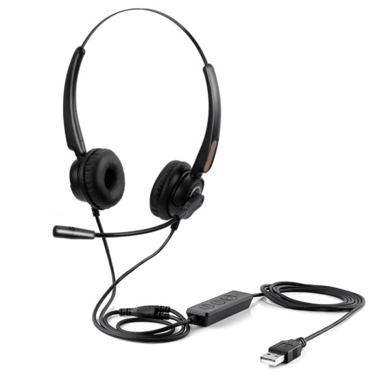Noise Cancelling Headset VH520D with crystal-clear communication and comfortable fit for office and gaming use.
