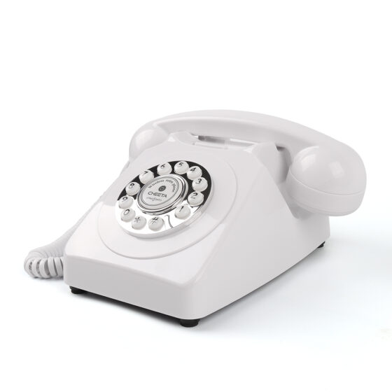 Retro Bluetooth Telephone, classic wireless communication device with rotary-style design, vintage aesthetic for home and office.