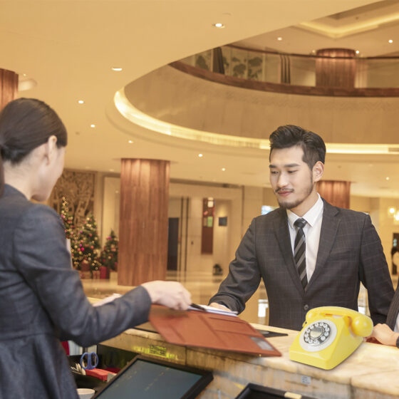 Business Telephone Installation with wired and wireless models at client site.